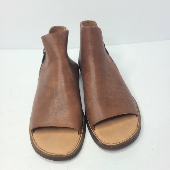 Born Hazle Open Toe Gladiator Side Zip Sandals Women Size 9 Brown Leather - Picture 4 of 8